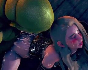 female knight lose to monster ork - episode.32