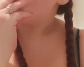 Smokey pigtail slut smokes for you