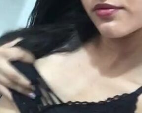 I recorded me premiering lingerie